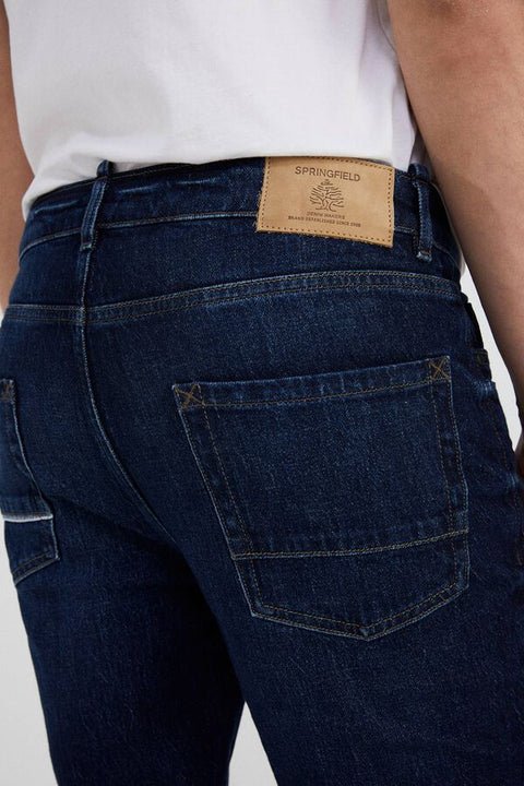 Springfield Dark wash slim fit jeans - Smgarment's