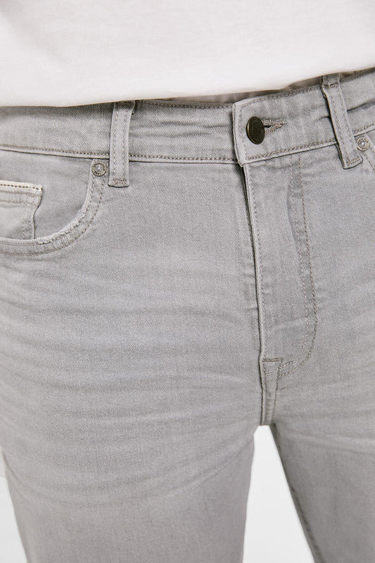 Springfield Lightweight distressed dark wash slim fit jeans - Smgarment's