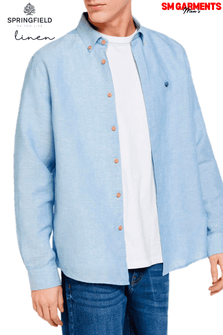 SPRINGFIELD LINEN SHIRT - Smgarment's