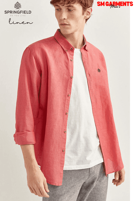 SPRINGFIELD LINEN SHIRT - Smgarment's