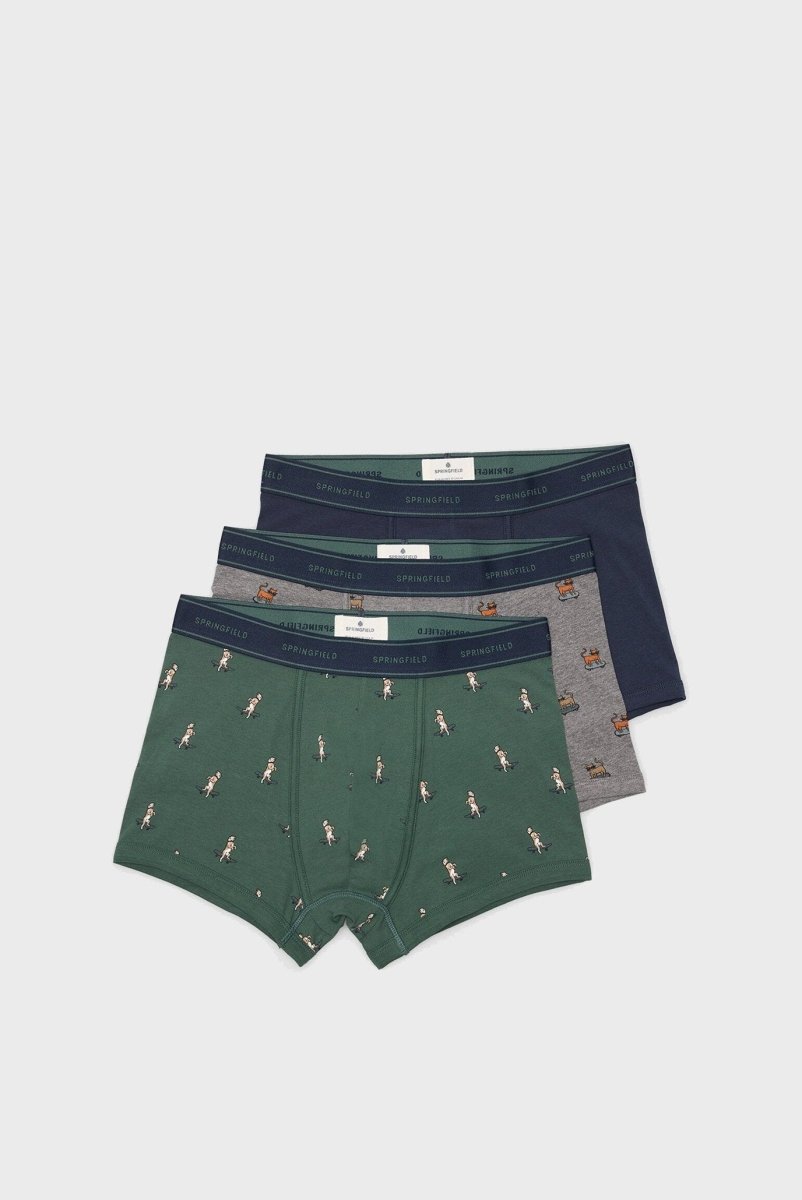 SPRINGFIELD Men's green boxers – Smgarment's