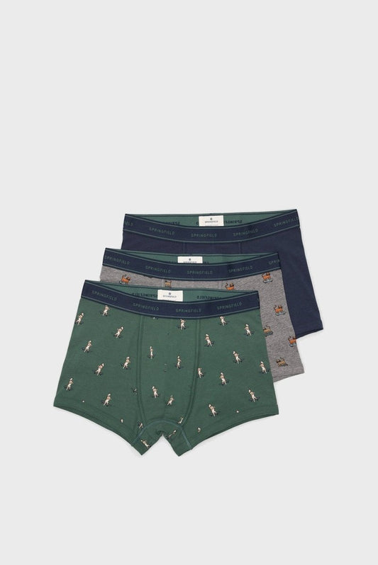SPRINGFIELD Men's green boxers - Smgarment's