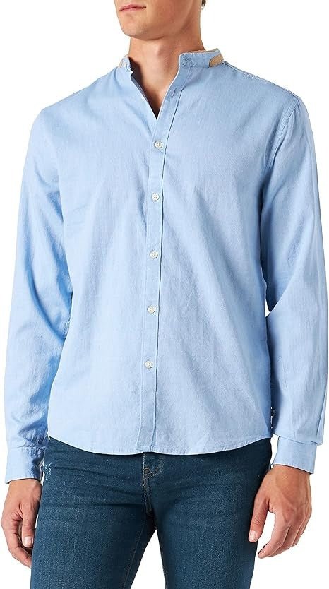 Springfield Men's Mao Suede Collar Shirt – Smgarment's