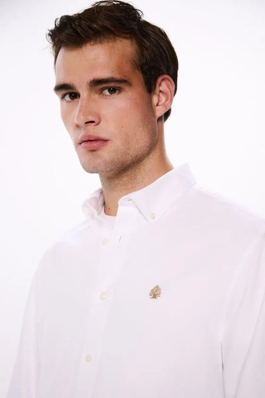 SPRINGFIELD Oxford Shirt With Elbow Patches - Smgarment's