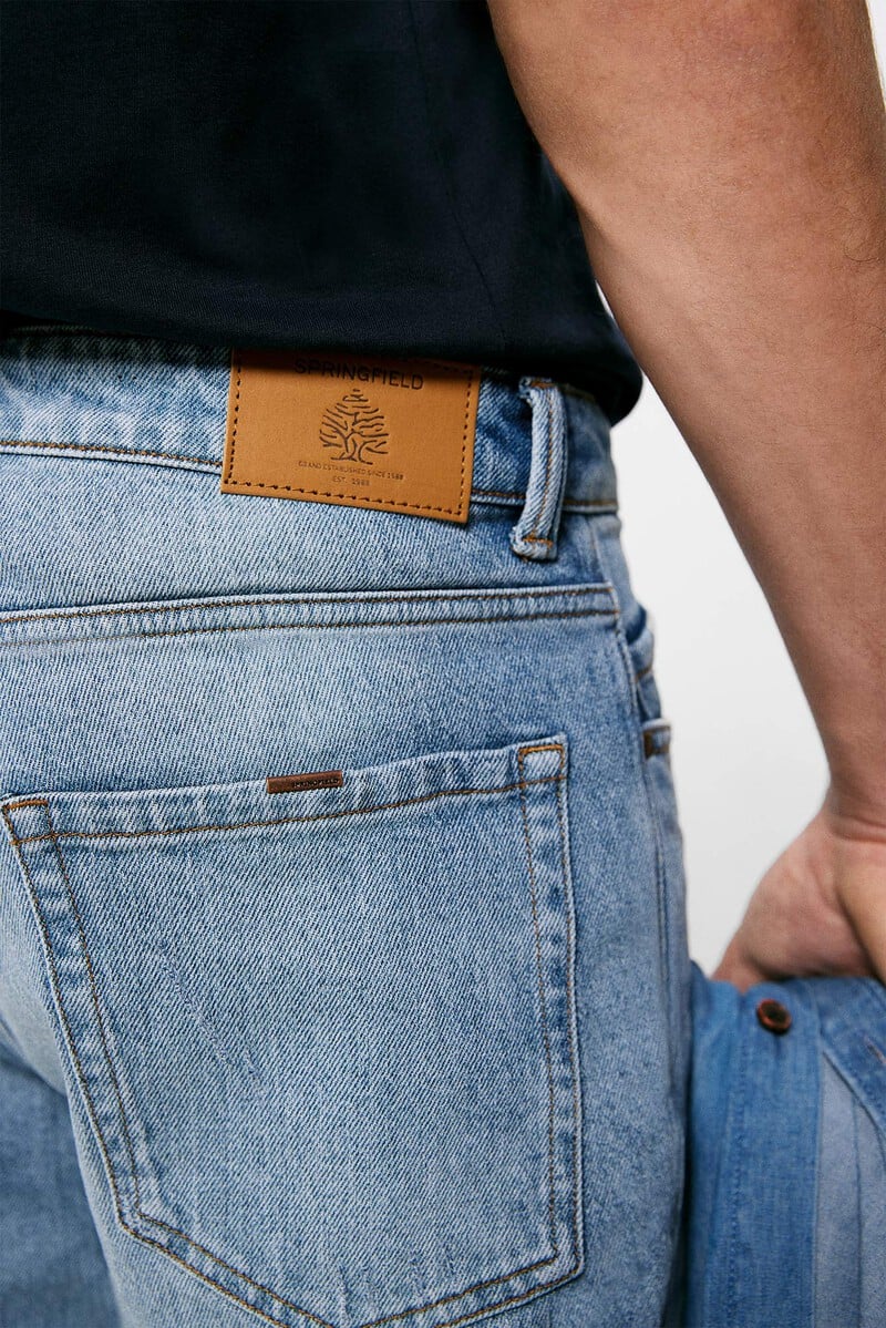 Springfield Regular light wash jeans - Smgarment's