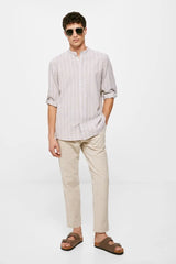 Springfield Striped Linen Shirt - Smgarment's