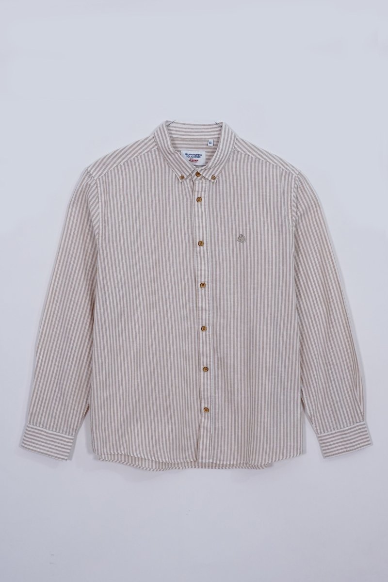 Springfield Striped Linen Shirt - Smgarment's