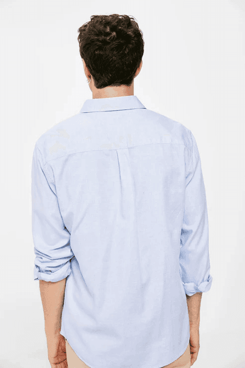 SPRINGFIELD TEXTURED COLOUR SHIRT (REGULAR FIT) - Smgarment's