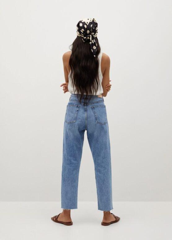 STRAIGHT CROPPED HIGH WAIST JEANS - SMgarment's