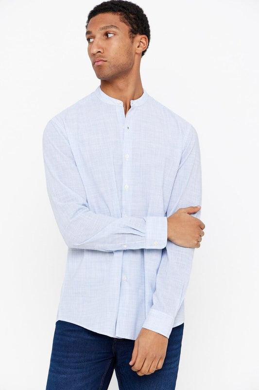 Striped shirt with flame collar - SMgarment's