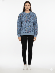 Sugarhill Brighton Multi leopard Print Sweatshirt - Smgarment's