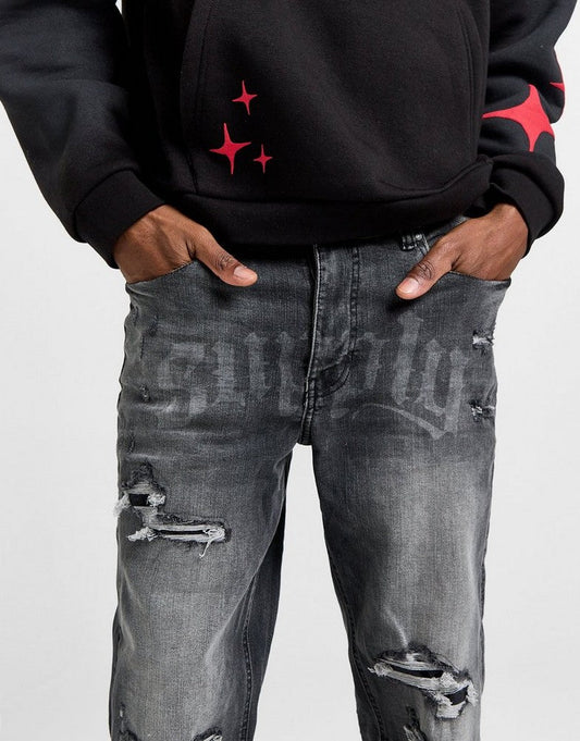 SUPPLY & DEMAND KATIMA BLK SLIM FIT JEANS - Smgarment's
