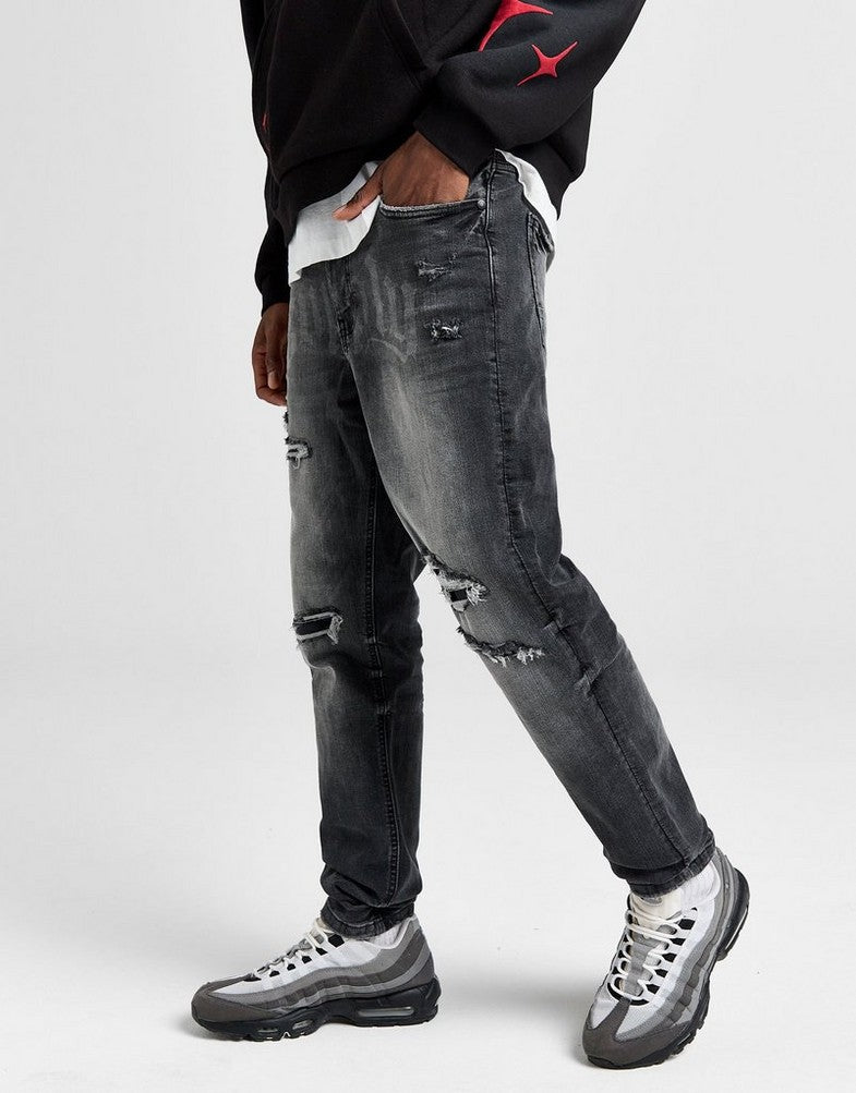 SUPPLY & DEMAND KATIMA BLK SLIM FIT JEANS - Smgarment's
