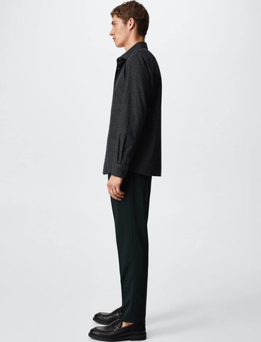 MNG MENS SLIM FIT CHECK SHIRT