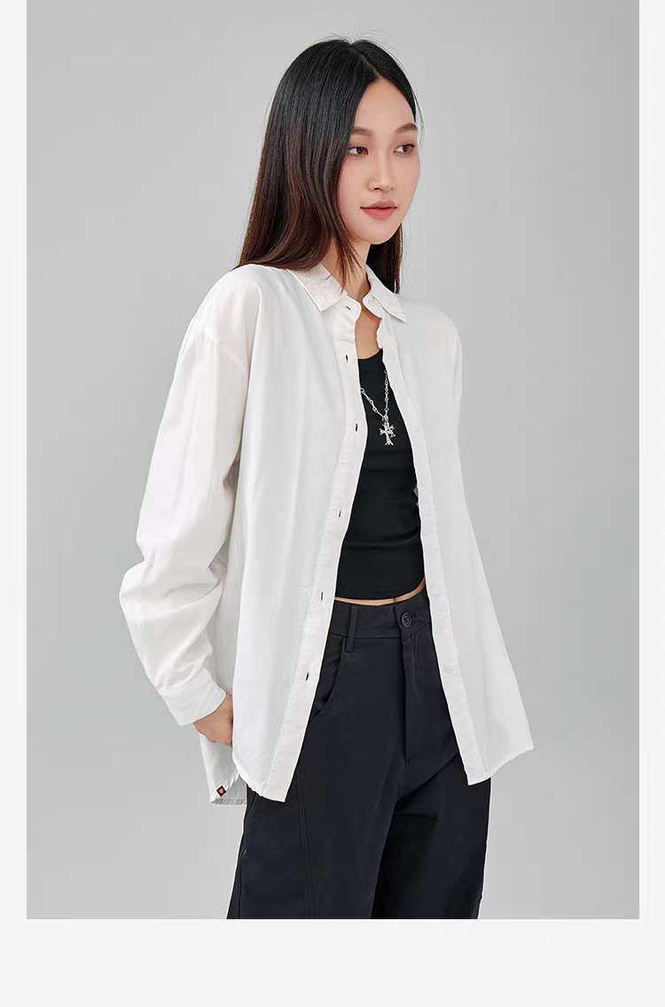 M.XJIA Women's Casual Collar Long Sleeve Shirt