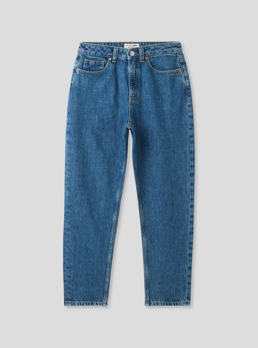 TERRANOVA Medium Denim Blue Mom Fit Jeans - Smgarment's