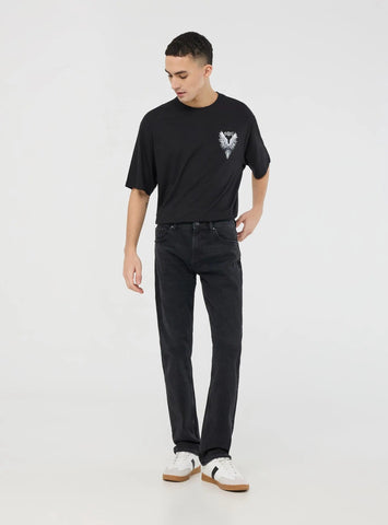 TERRANOVA REGULAR NERO JEANS - SMgarment's