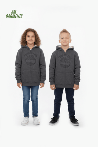TIMBERLAND Kids Cozy Sherpa - Lined Full - Zip Hoodie - Smgarment's