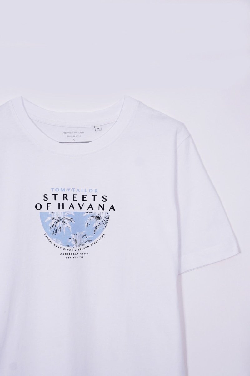 TOM TAILOR HAVANA PRINTED T - SHIRT - Smgarment's
