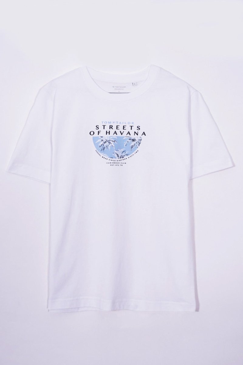 TOM TAILOR HAVANA PRINTED T - SHIRT - Smgarment's