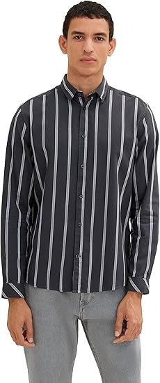TOM TAILOR Men's Striped Shirt - Smgarment's