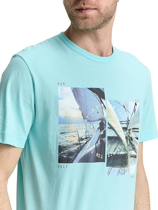 TOM TAILOR Printed Round Neck T-Shirt - Smgarment's