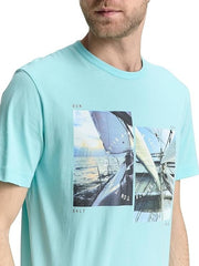 TOM TAILOR Printed Round Neck T-Shirt - Smgarment's