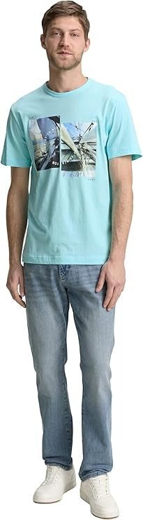 TOM TAILOR Printed Round Neck T-Shirt - Smgarment's