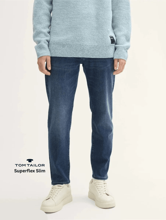 TOM TAILOR Superflex Slim Tapered Jeans - Smgarment's