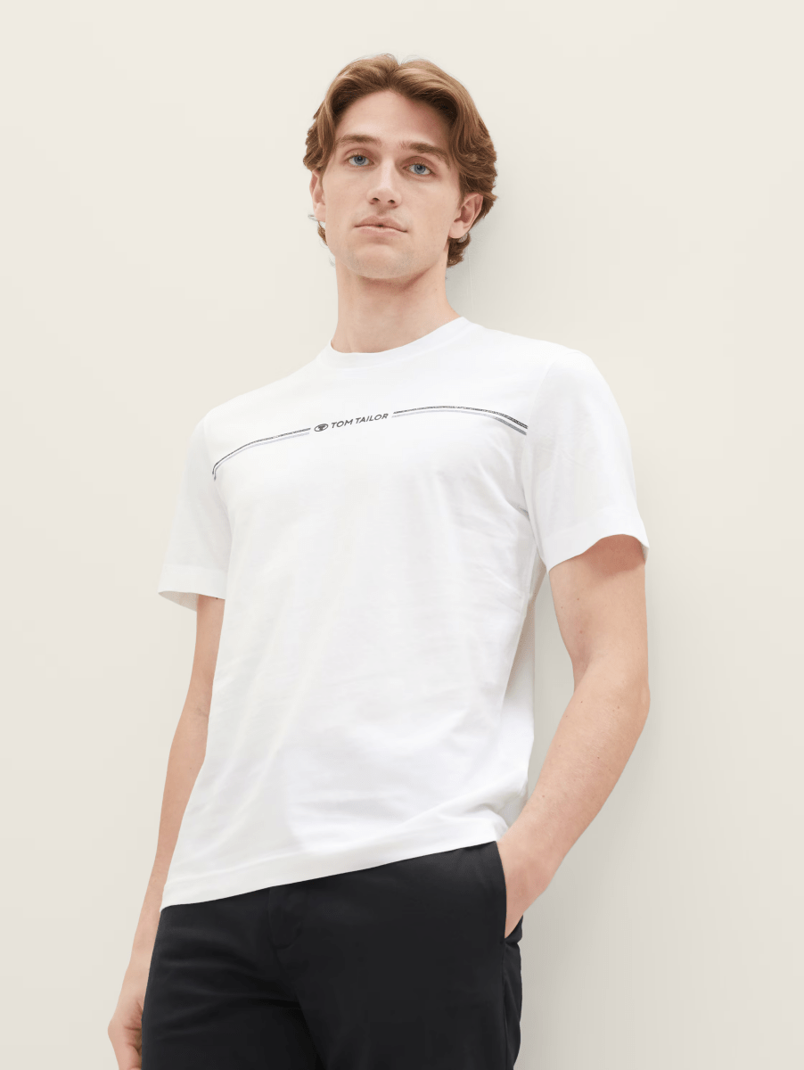 TOM TAILOR T-shirt with round neckline - Smgarment's