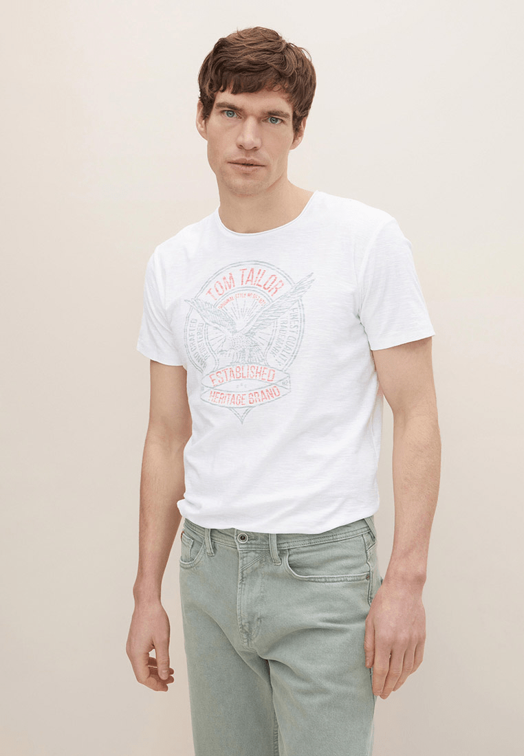 TT DENIM T - SHIRT WITH PRINT - Smgarment's