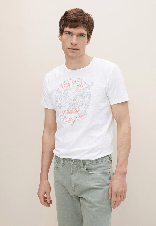TT DENIM T - SHIRT WITH PRINT - Smgarment's