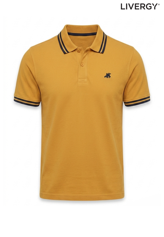 LIVERGY MENS POCKET LOGO POLO