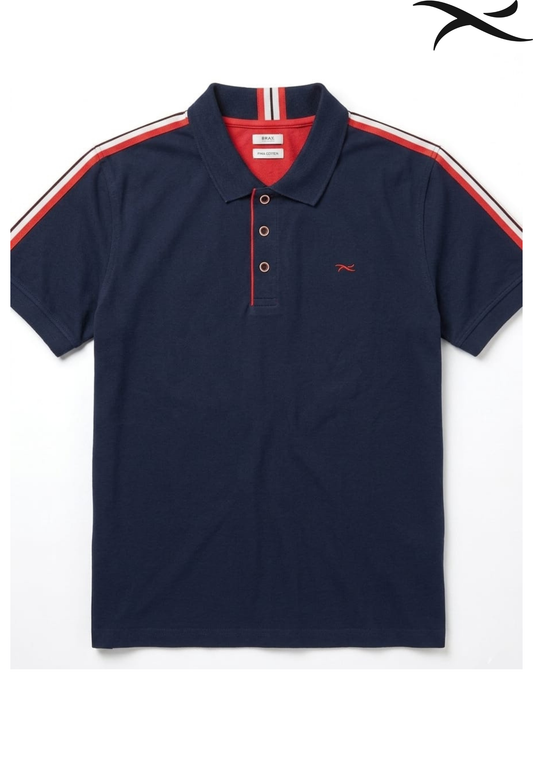 BRAX MENS LOGO BASIC POLO