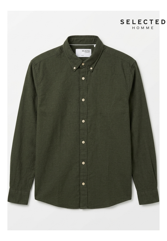 Selected Homme Men Linen Shirt