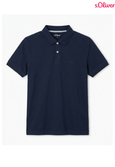 S.OLIVER MENS POCKET LOGO POLO