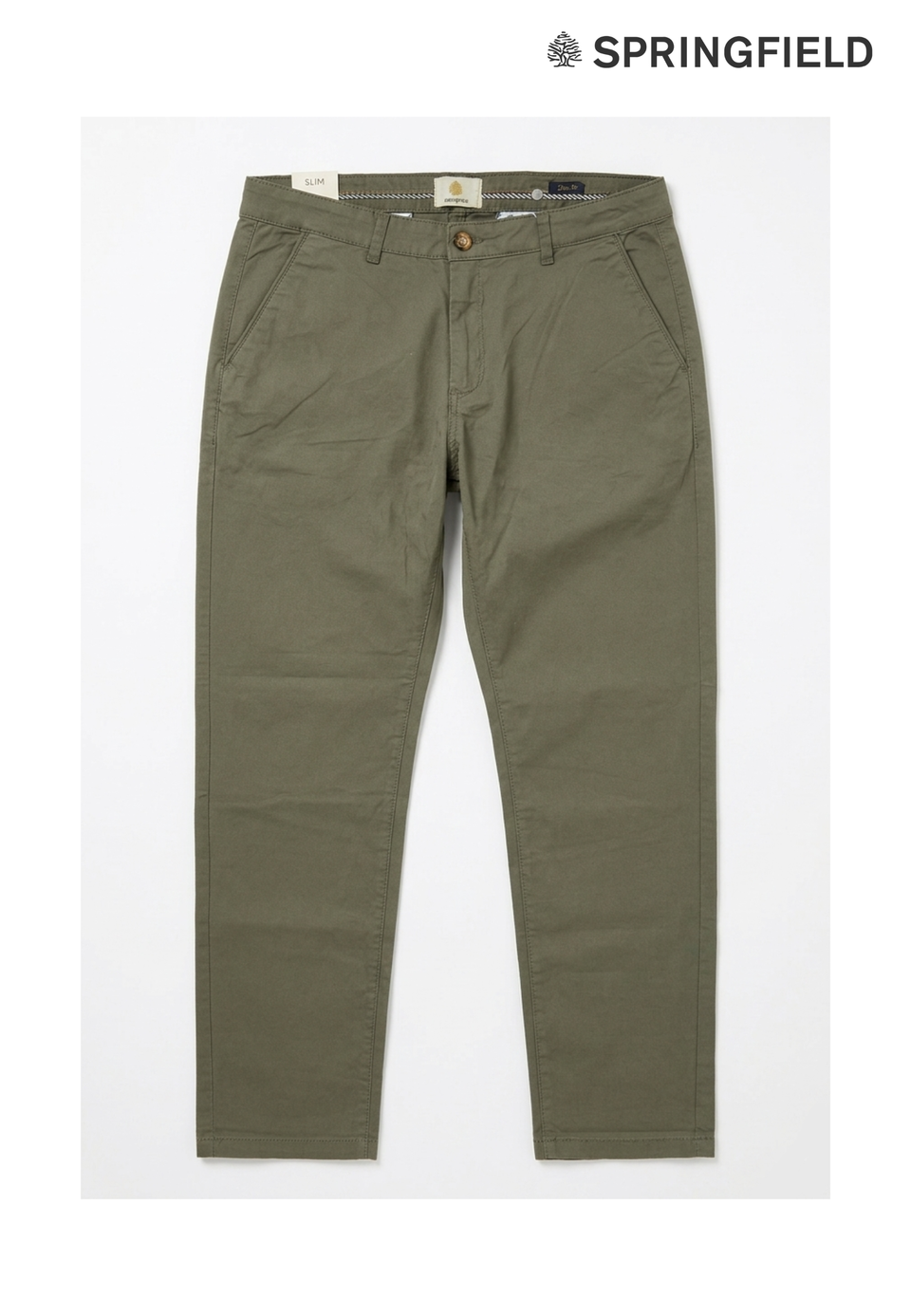 Men Slim Fit Cotton Pants