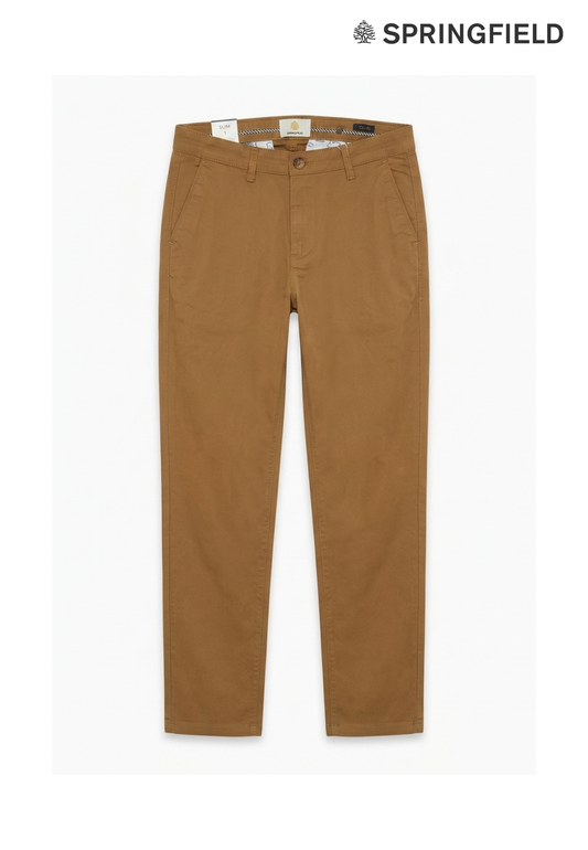 Springfield Men Slim Fit Cotton Pants