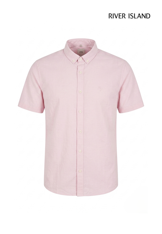 River Island Short Sleeve Oxford Shirt