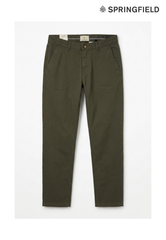 Springfield Men Slim Fit Cotton Pants