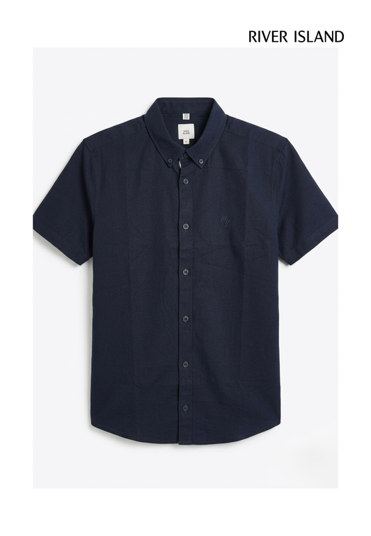 River Island Short Sleeve Oxford Shirt