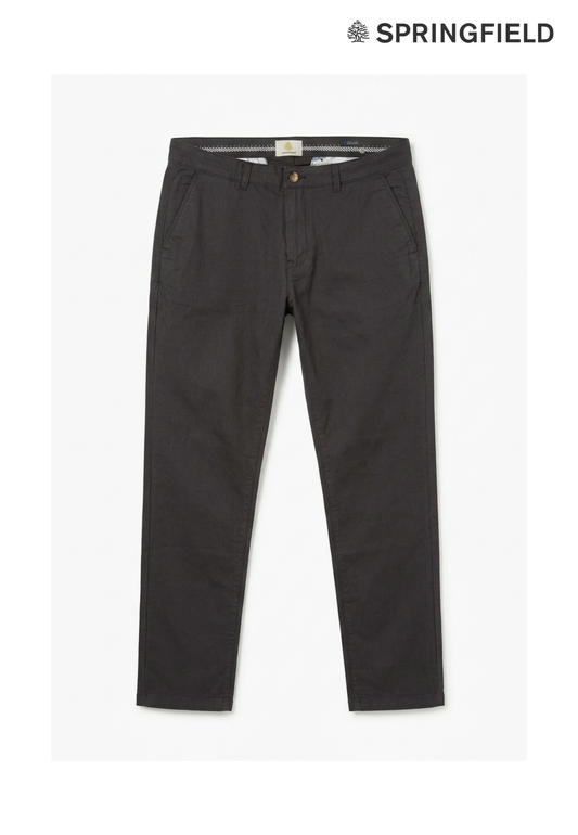 Springfield Men Slim Fit Cotton Pants