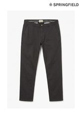 Springfield Men Slim Fit Cotton Pants
