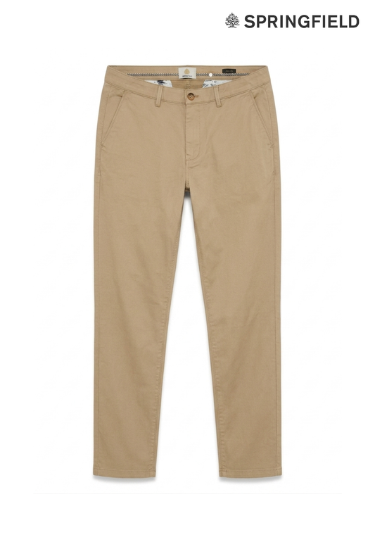Springfield Men Slim Fit Cotton Pants