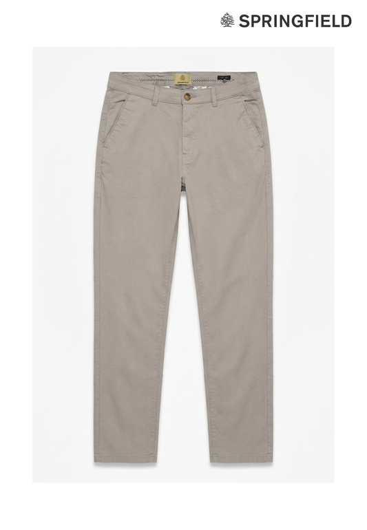 Springfield Men Slim Fit Cotton Pants
