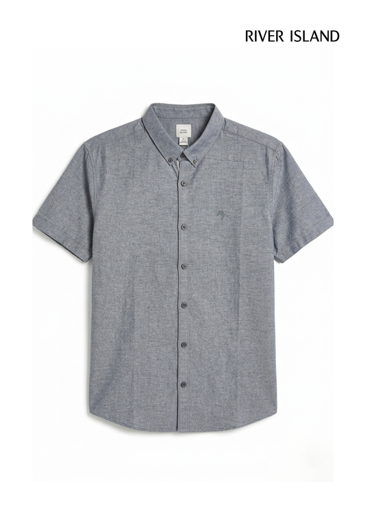 River Island Short Sleeve Oxford Shirt