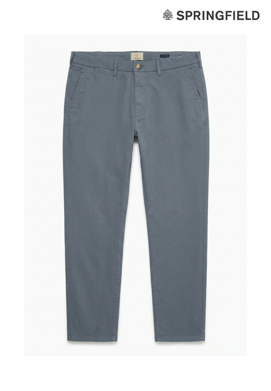 Springfield Men Slim Fit Cotton Pants