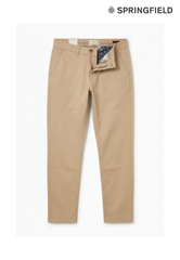 Springfield Men Slim Fit Cotton Pants