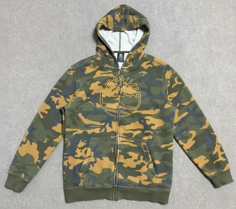 Timberland Boys Camo Full-Zip Hoodie