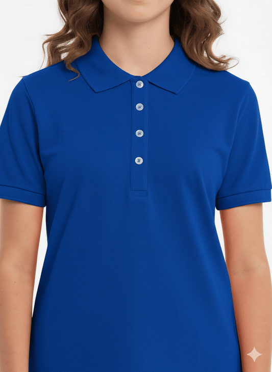 UP2FASHION Solid Polo Neck T-Shirt - Smgarment's